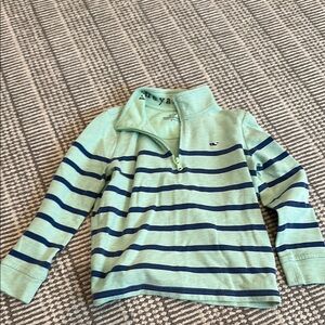 Vineyard Vines Green and Blue Striped Sweater